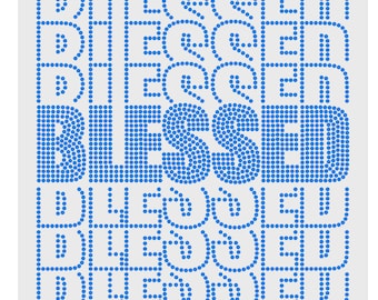 Gesegnete Strass Vorlage: Christliche Shirt Design (Digitaler Download)