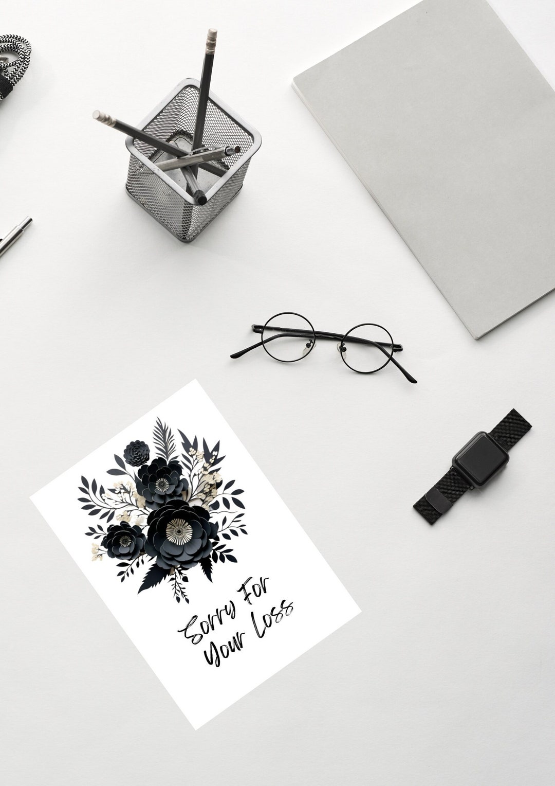 Sorry for Your Loss Card Printable Digital - Etsy
