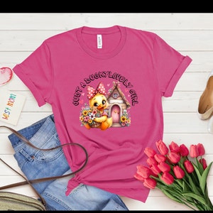 Cute Shirt, Funny T-shirt, Animal Tee, Women Shirt, Mother Shirt, Gift for Mom, Gift for Her, Funny Gift, Pet Lover, Duck Tee, Hello Spring image 5