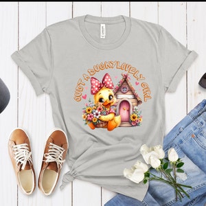 Cute Shirt, Funny T-shirt, Animal Tee, Women Shirt, Mother Shirt, Gift for Mom, Gift for Her, Funny Gift, Pet Lover, Duck Tee, Hello Spring image 3