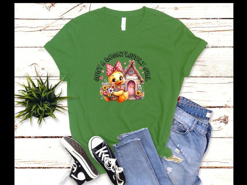 Cute Shirt, Funny T-shirt, Animal Tee, Women Shirt, Mother Shirt, Gift for Mom, Gift for Her, Funny Gift, Pet Lover, Duck Tee, Hello Spring image 7