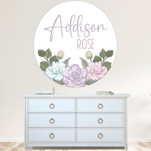 Peony Floral SVG - Peony Floral Nursery Sign SVG - Floral Design - laser enkele lijn gesneden bestand, Figuurzagen sjabloon, svg, pdf, glowforge
