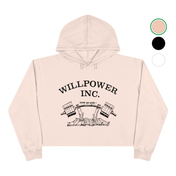 Willpower Crop Hoodie - Womens