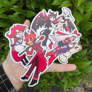 Hazbin Hotel Stickers: Weather-Resistant Character Decals