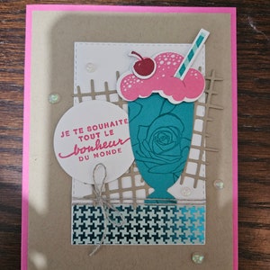 A handcrafted greeting card