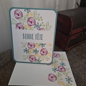 A hand-crafted greeting card