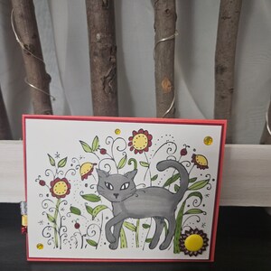 A handcrafted greeting card