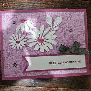 A handcrafted greeting card