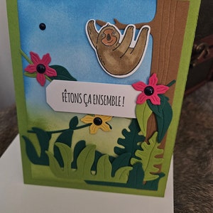 A hand-crafted greeting card