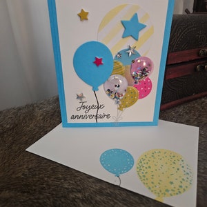 A hand-crafted greeting card