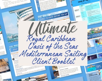 O melhor livreto do cliente para navegação no Mediterrâneo do Oasis of the Seas da Royal Caribbean
