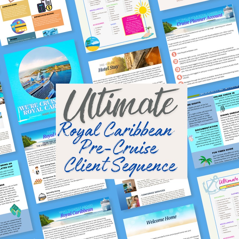 The Ultimate Royal Caribbean Pre-cruise Client Sequence - Etsy