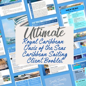 Het ultieme Royal Caribbean Oasis of the Seas Caribbean Sailing-klantenboekje