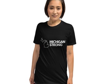 Camiseta Michigan Strong, camiseta Michigan unisex, camiseta clásica Michigan, camiseta de manga corta, camiseta divertida Michigan, regalo para él