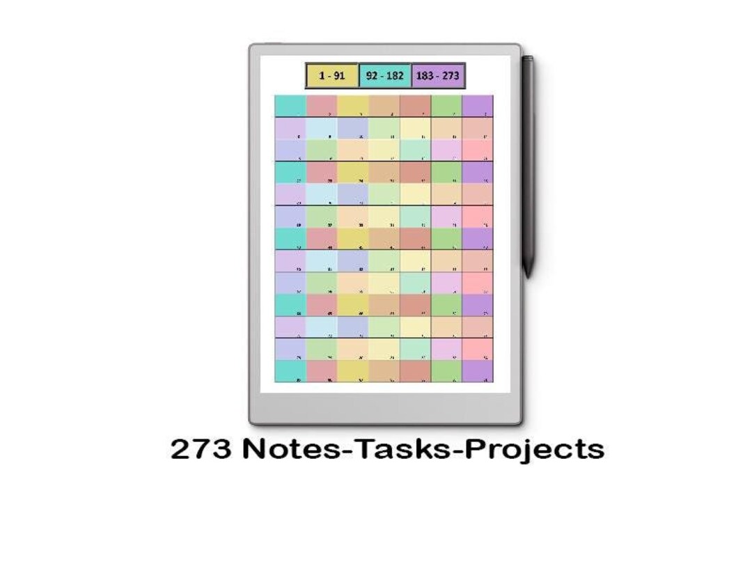 273 Notes 273 Notes-tasks-projects - Etsy