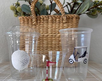 PACKS OF 10 Hole in One Party Cups for Birthday. First birthday Par-Tee. Mastered his 1st year party cups. Golf themed party. Let’s Par-tee.