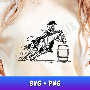 Barrel Racing Svg Png, Cowgirl Svg, Western Svg, Horse Svg, Rodeo Svg, Barrel Racer Clipart, Sublimation Designs, Cowgirl Silhouette