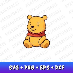 Winnie The Pooh PNG, Winnie The Pooh SVG, Baby Winnie PNG, Classic Winnie, Winnie The Pooh Sublimation, Commercial Use, Pooh Bear Clipart