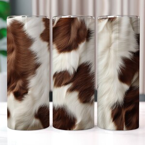 Cowhide Tumbler Wrap, 20 oz Tumbler Sublimation Designs, Cow Print Tumbler Wrap, Western Tumbler, Cowhide PNG, Country Tumbler Wrap