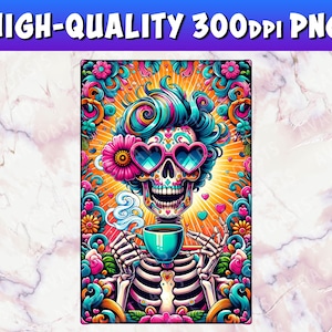 Die Klatsch-Tarot-Karte PNG, La Chismosa, Skelett-Lustige Tarot-Karte, Spanisches Latein-Skelett Chola Catrina Schädel-T-Shirt Becher PNG