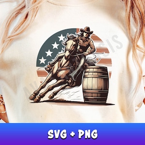 Barrel Racing Svg Png, Cowgirl Western Svg, Horse SVG, Barrel Racer Clipart, Rodeo Svg, Cowgirl Silhouette, Sublimation Designs, Cowgirl Svg