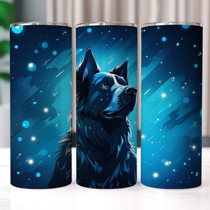 Dog Tumbler Wrap, 20 oz Skinny Tumbler Sublimation Designs, Straight And Tapered Tumbler Wrap, Tumbler PNG, Sublimation PNG, Dog Sublimation