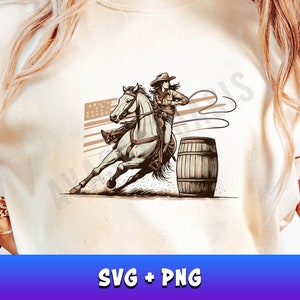 Barrel Racing Svg Png, Cowgirl Svg, Western Svg, Horse Svg, Rodeo Svg, Sublimation Designs, Barrel Racer Clipart, Cowgirl Silhouette