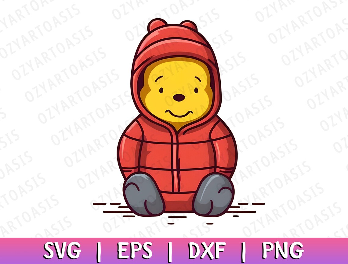 Winnie the Pooh SVG Winnie the Pooh Clip Art Pooh Bear PNG - Etsy
