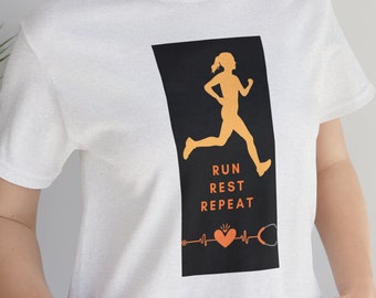Run Rest Repeat-  Wellness Appreciation t shirt
