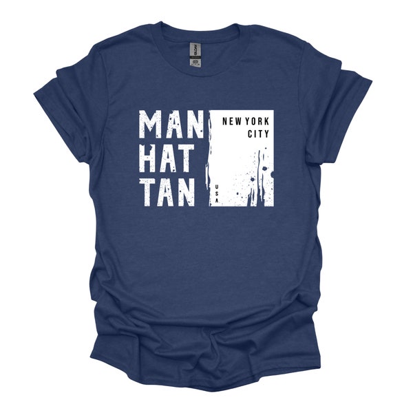 Manhattan Shirt, Manhattan New York City Shirt, City States T-Shirt, US States Tee, Manhattan Top Tees, Home Manhattan Shirt, NYC Lover Gift