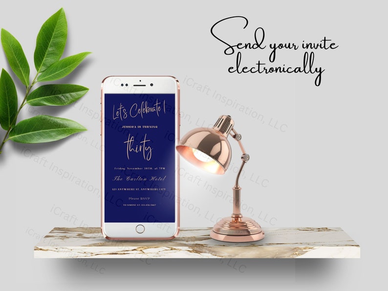 Editable Birthday Invitation and Mobile Invite BD05 - Etsy