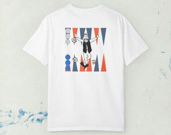 Backgammon T-Shirt: Tavli Man, Greek Culture Tee
