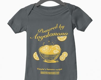 Greek Baby Bodysuit: Foodie Infant Gift, baby outfit