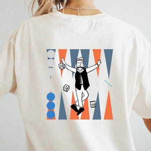 Backgammon T-Shirt: Tavli Man, Greek Culture Tee