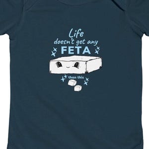 Greek Feta Infant Bodysuit, Baby Onesie, Foodie Baby Shirt, Newborn Apparel
