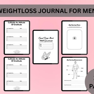 Weight Loss Planner Printable, Printable Fitness Planner, Digital Workout Planner, Printable Weight loss Tracker, Digital Fitness Journal