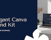 Canva Brand Kit Template Pack | Small Business Branding | Logo, Business Card, Letterhead, Social Media, Proposal Cover