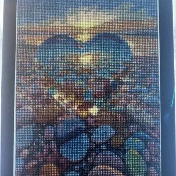 Finished diamond Art Picture Framed