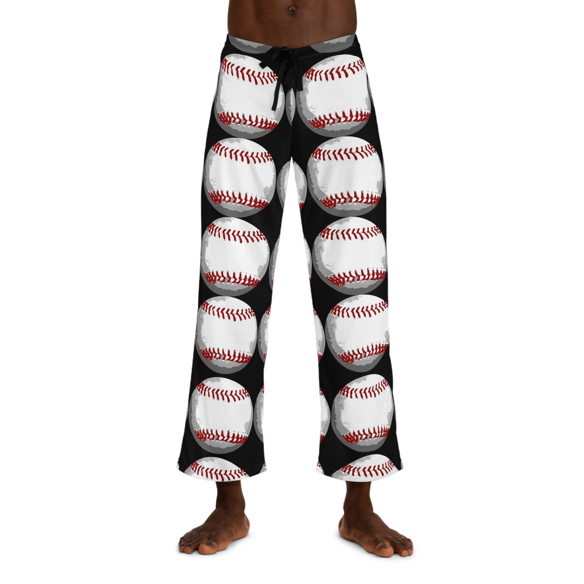 Giant Sports Balls Baseball Pajama Pants Fans Cheer Fun USA Sport Team