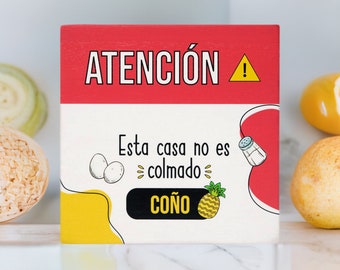 Funny Spanish Decor Box Sign | Dominican Home Decor