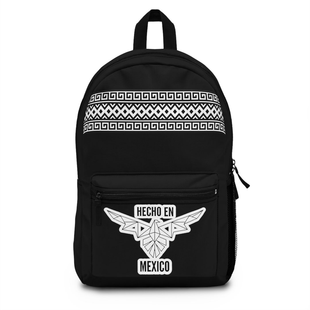 Hecho En Mexico Backpack Black Backpack Mexico Backpack Etsy