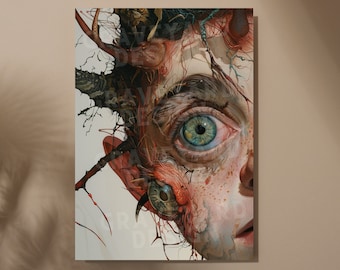 Surprised Child | Scarface Art | Digital Art Print | Wall Art | AI Generated | AI Art | Digital Download | Home Decor | Printable Art