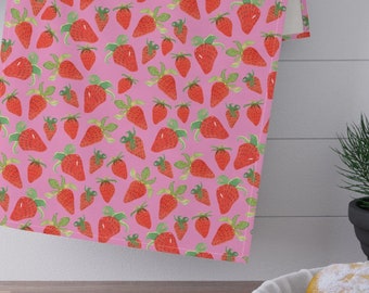 Strawberries Tea Towel