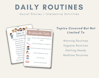 Daily Routines Social Story Bundle: Special Needs Learning (Printable PDF)