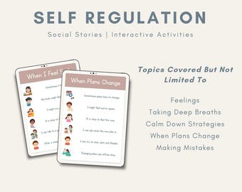 Social Story Mini Bundle | Emotions & Self Regulation Skills | Special Education Resources