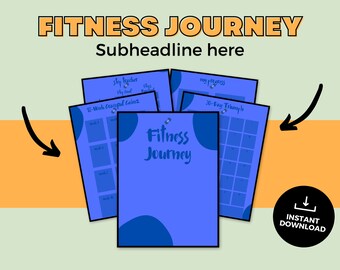Digital Fitness Planner, Printable Habit Tracker, Fitness Planner For Beginners, Easy To Use Fitness Planner, Monthly Fitness Tracker