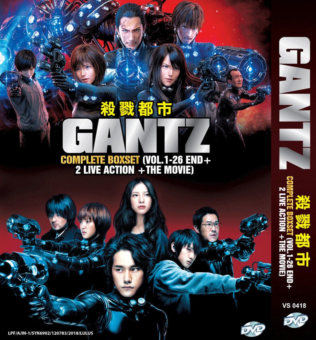 Anime DVD Gantz Complete Series Volume 1-26 End + 2 Live