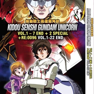 Anime DVD~Doppiato inglese~Kidou Senshi Gundam Unicorn (1-7End)+2 Sp+Re:0096 (1-22End) - Spedizione gratuita negli USA tramite DHL Express
