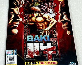 DVD Anime BAKI Complete Series Season 1-2 (Vol. 1-39 End) English