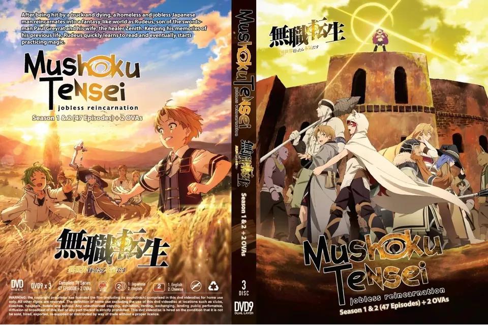 DVD Anime Mushoku Tensei Season 1-2 + 2 OVA Complete Collection
